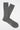 Light Gray Ribbed Cotton Socks